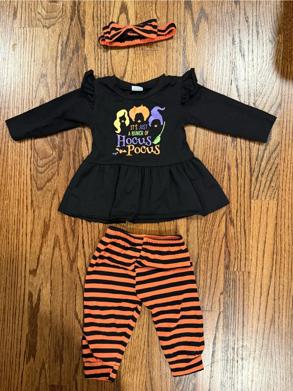 Baby Halloween Hocus Pocus Top and Leggings Set